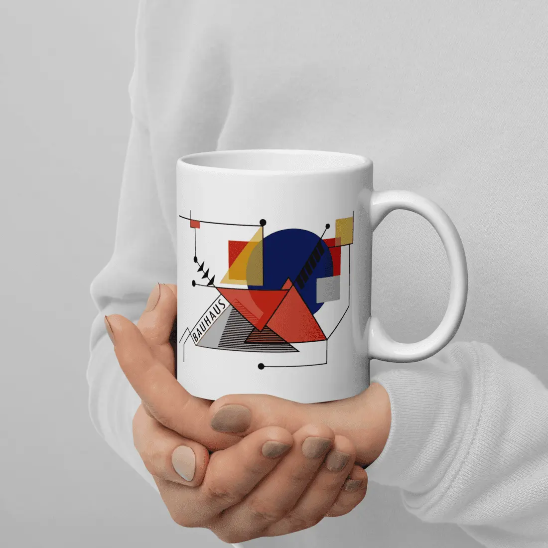 Walter Gropius Bauhaus Geometry Artwork Mug by Art-O-Rama Shop