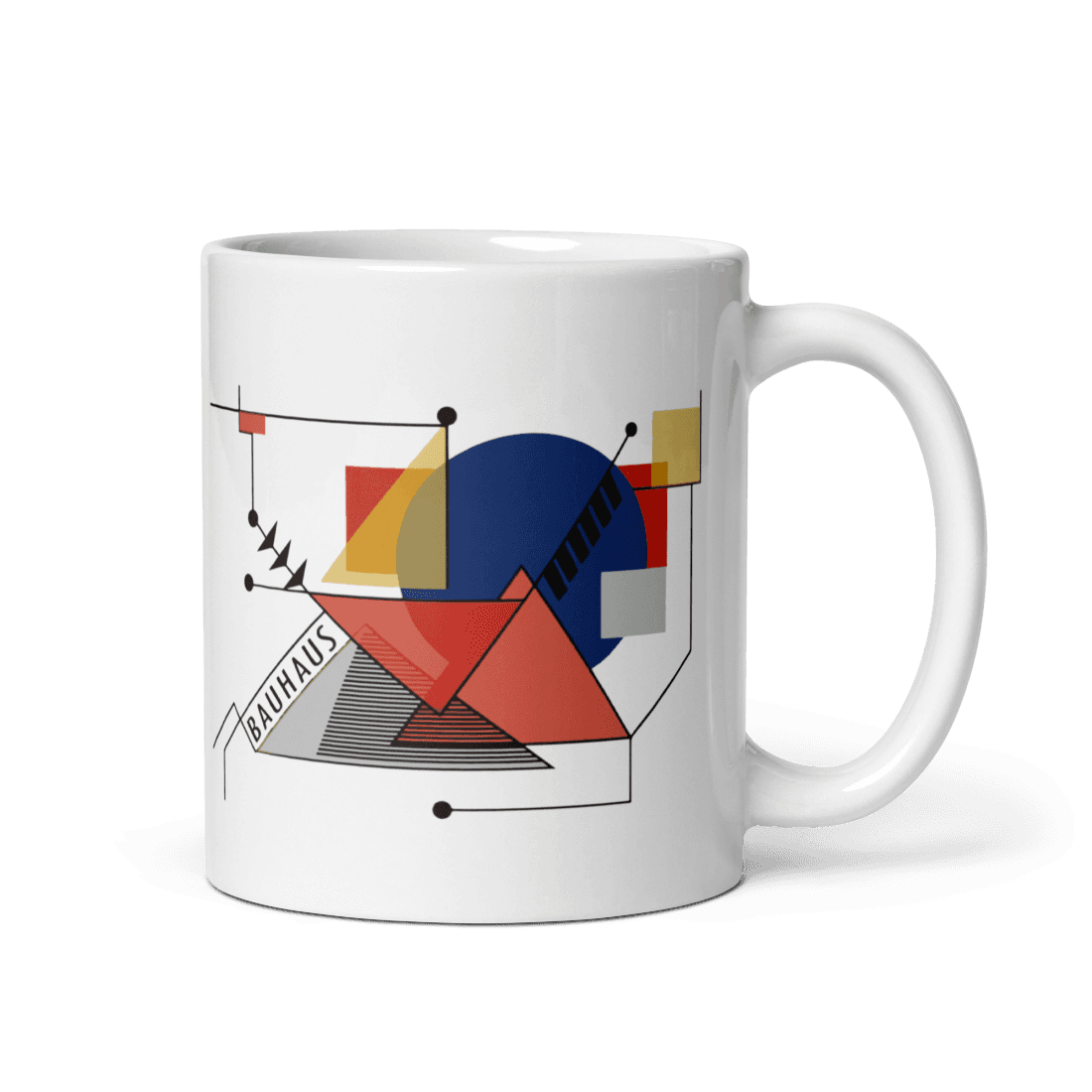Walter Gropius Bauhaus Geometry Artwork Mug by Art-O-Rama Shop