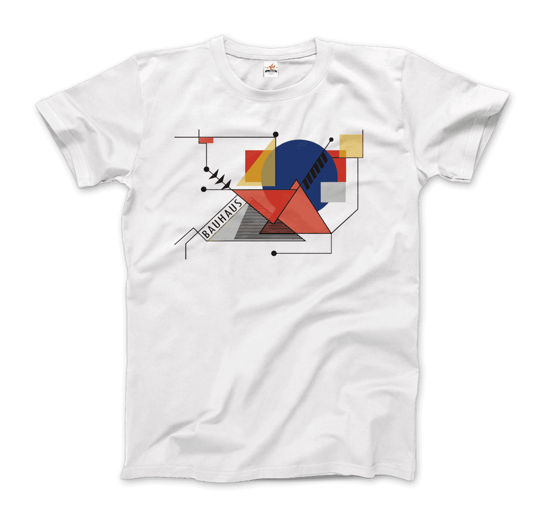 Walter Gropius Bauhaus Geometry artwork t-shirt by Art-O-Rama Shop