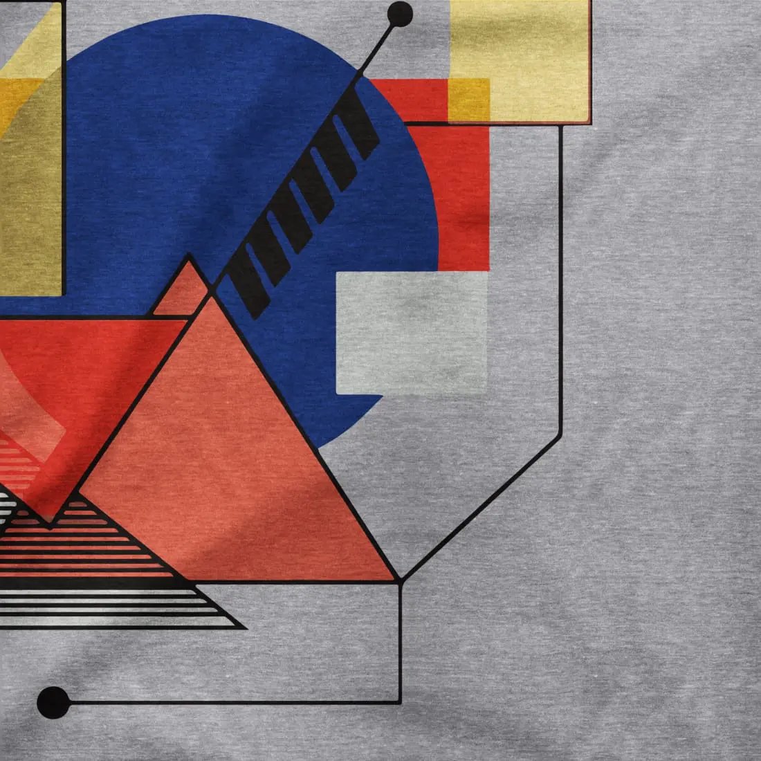 Walter Gropius Bauhaus Geometry artwork t-shirt by Art-O-Rama Shop