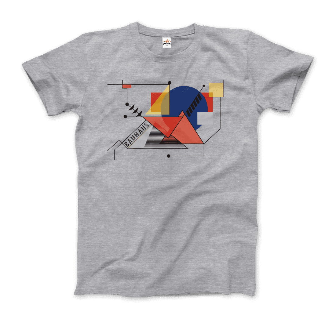 Walter Gropius Bauhaus Geometry artwork t-shirt by Art-O-Rama Shop