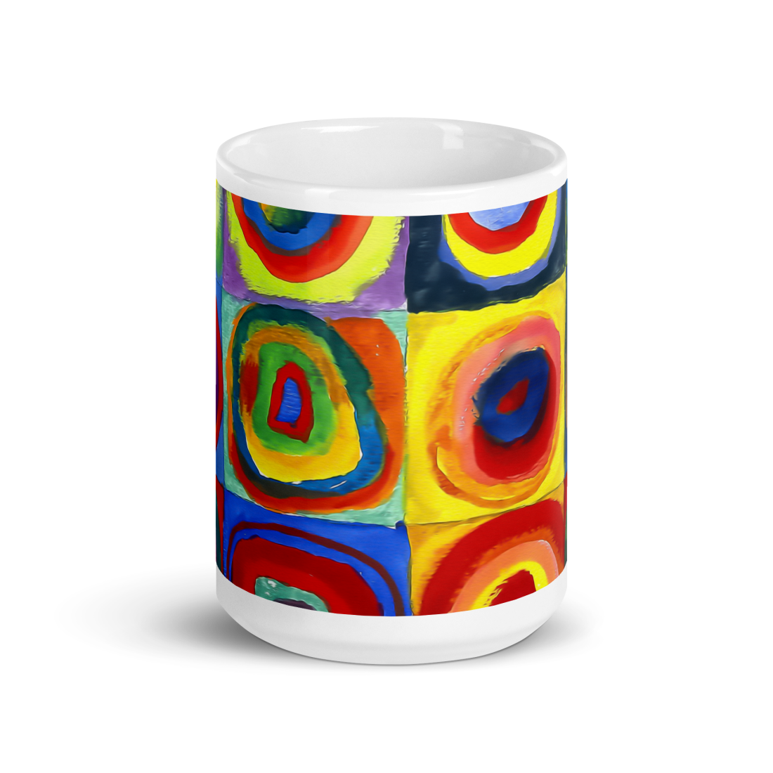 Wassily Kandinsky, Farbstudie - Color Study, Squares with Concentric Circles, 1913 Artwork Mug by Art-O-Rama Shop