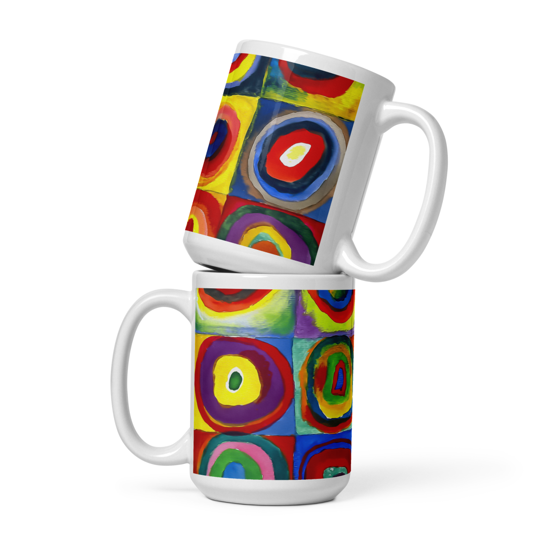 Wassily Kandinsky, Farbstudie - Color Study, Squares with Concentric Circles, 1913 Artwork Mug by Art-O-Rama Shop