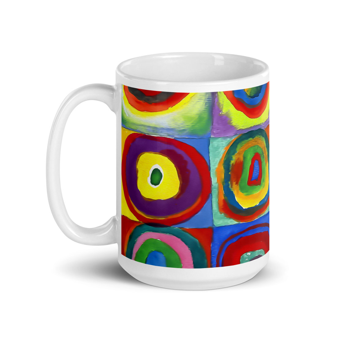 Wassily Kandinsky, Farbstudie - Color Study, Squares with Concentric Circles, 1913 Artwork Mug by Art-O-Rama Shop