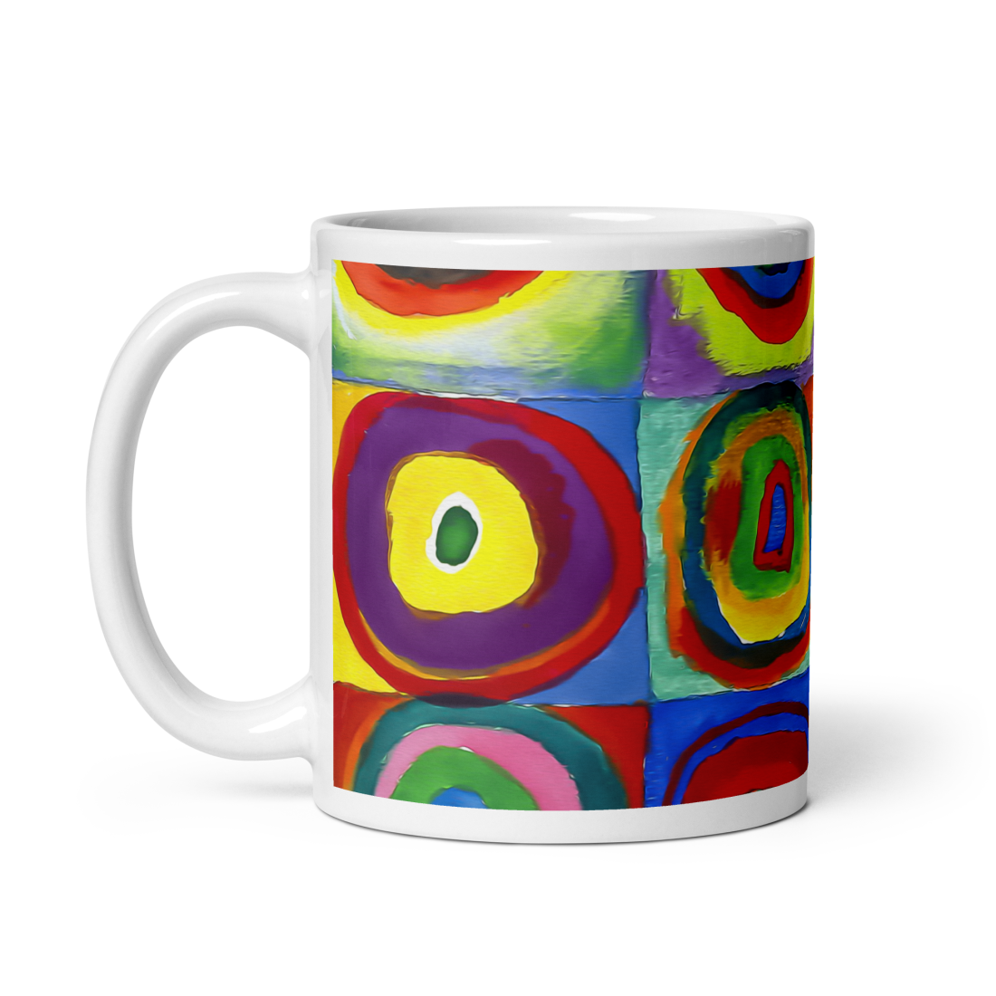 Wassily Kandinsky, Farbstudie - Color Study, Squares with Concentric Circles, 1913 Artwork Mug by Art-O-Rama Shop
