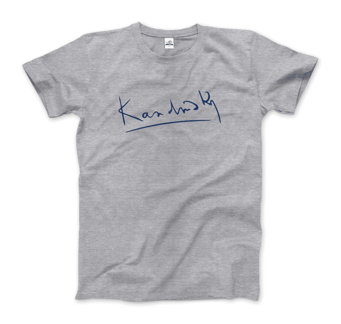 Wassily Kandinsky signature art t-shirt by Art-O-Rama Shop