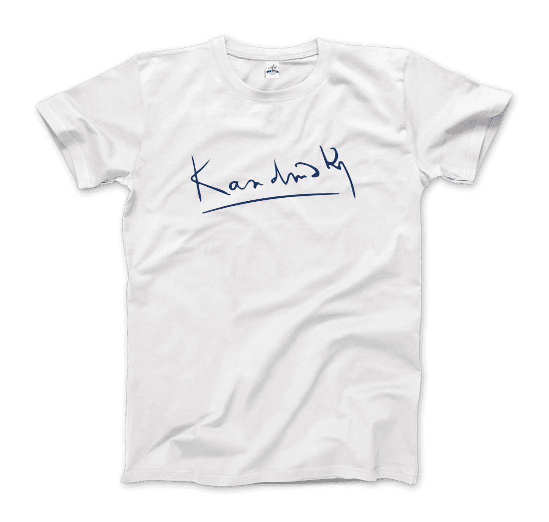 Wassily Kandinsky signature art t-shirt by Art-O-Rama Shop