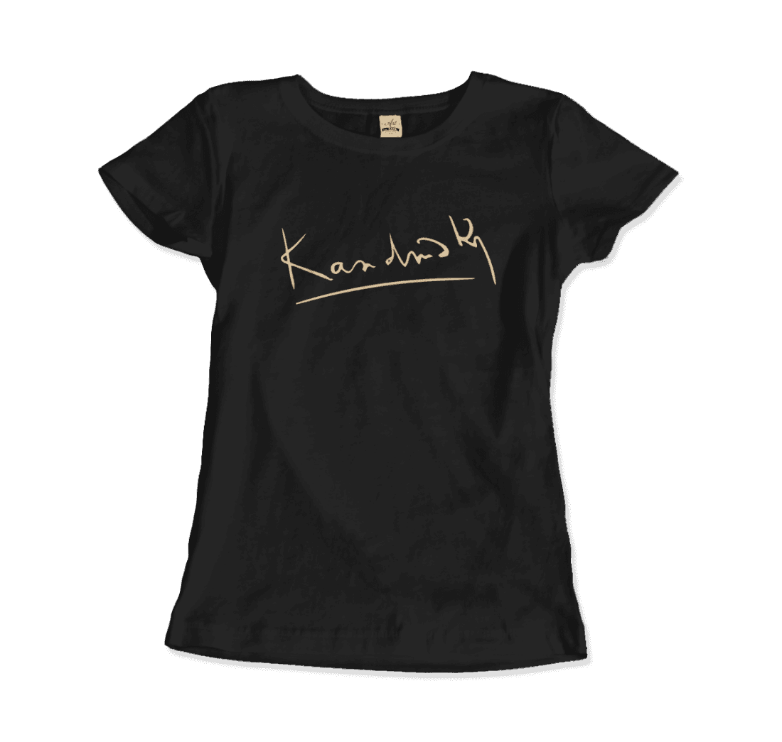 Wassily Kandinsky signature art t-shirt by Art-O-Rama Shop
