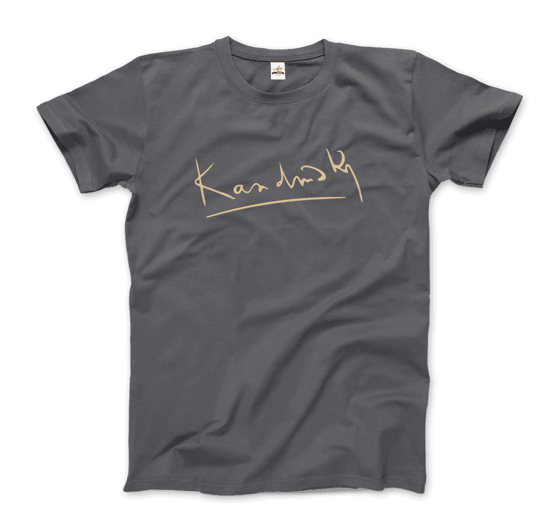 Wassily Kandinsky signature art t-shirt by Art-O-Rama Shop