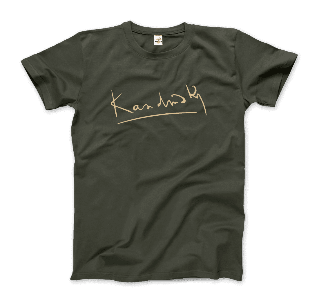Wassily Kandinsky signature art t-shirt by Art-O-Rama Shop