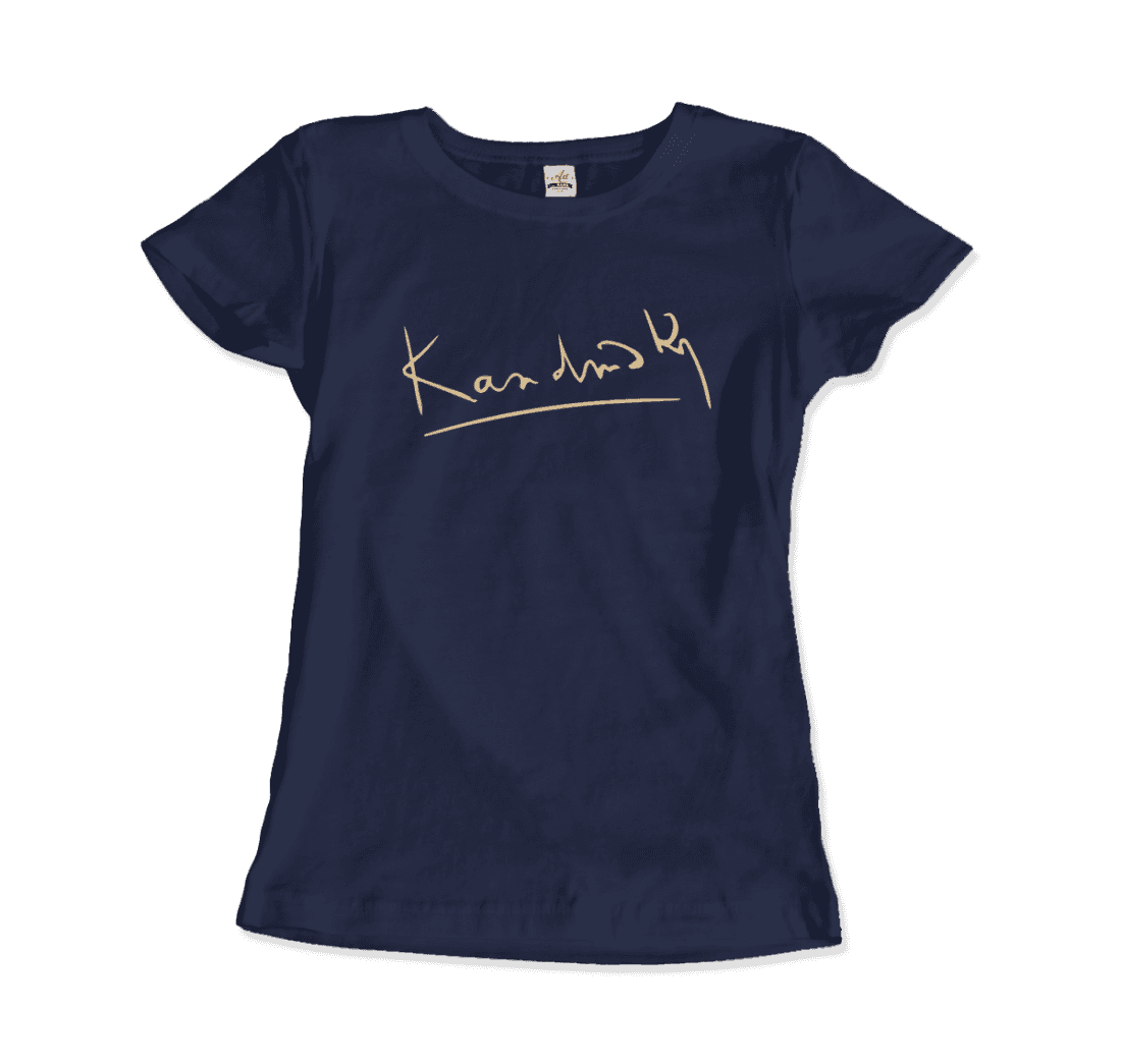 Wassily Kandinsky signature art t-shirt by Art-O-Rama Shop