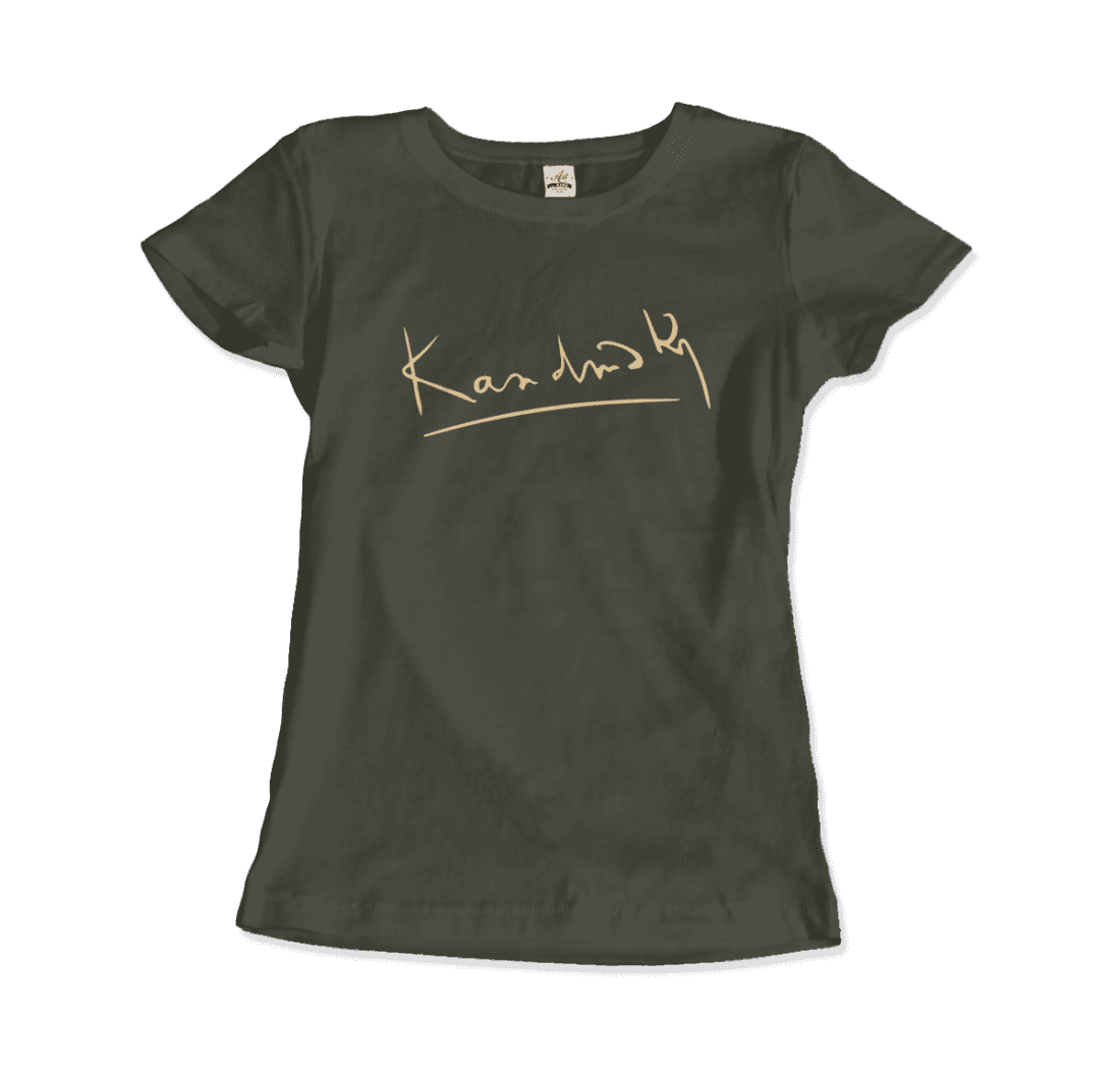 Wassily Kandinsky signature art t-shirt by Art-O-Rama Shop