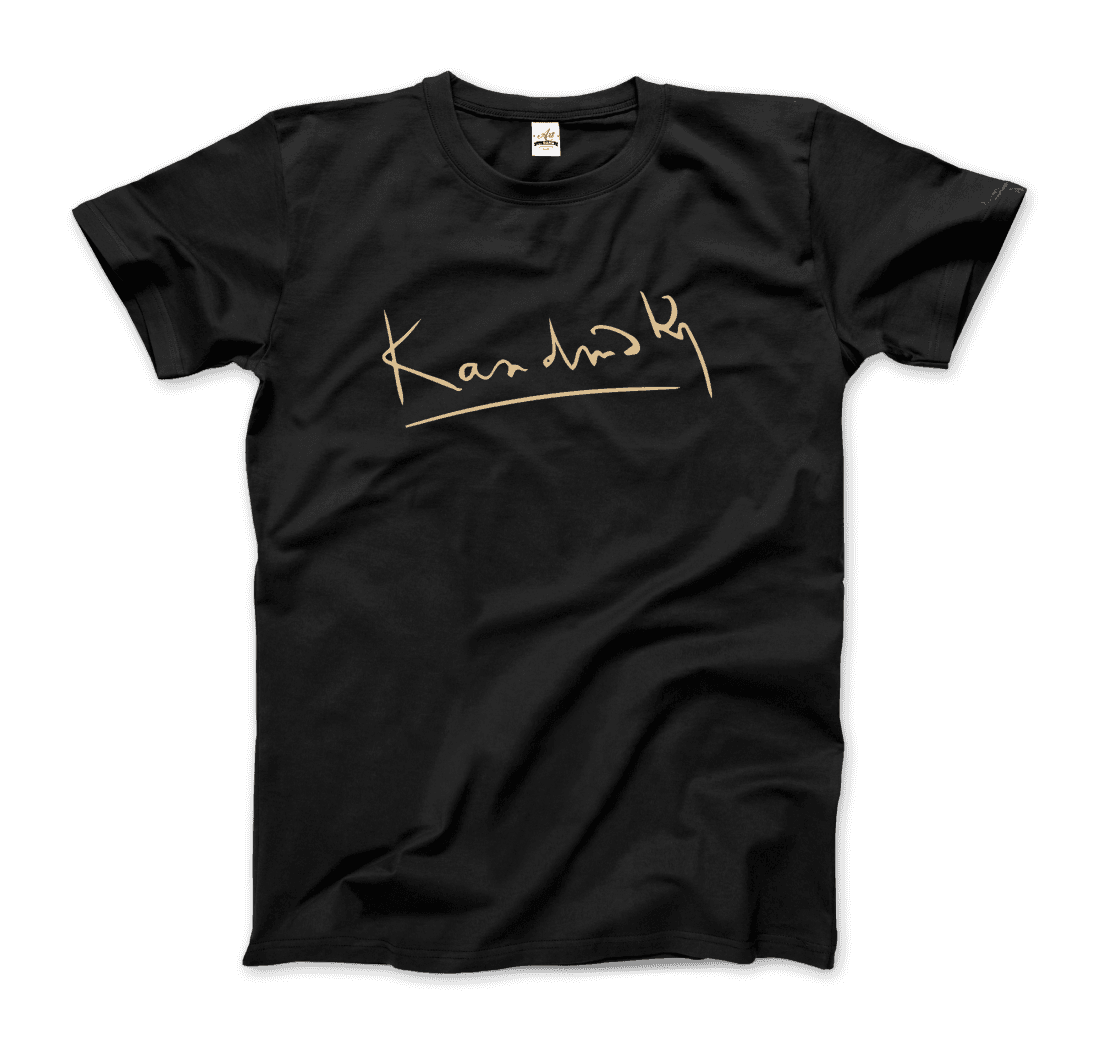 Wassily Kandinsky signature art t-shirt by Art-O-Rama Shop