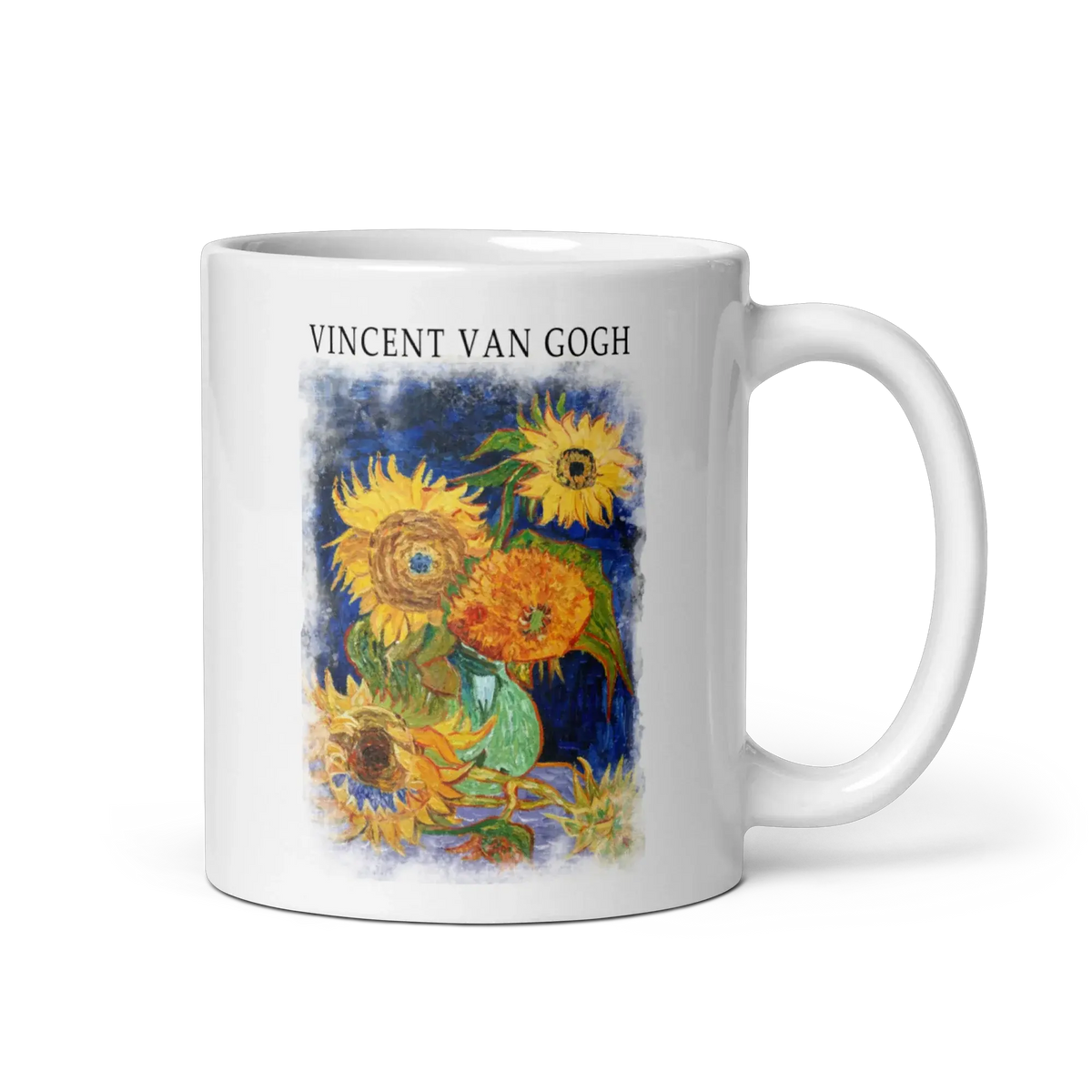 Van Gogh Five Sunflowers 1888, artwork mug by Art-O-Rama Shop