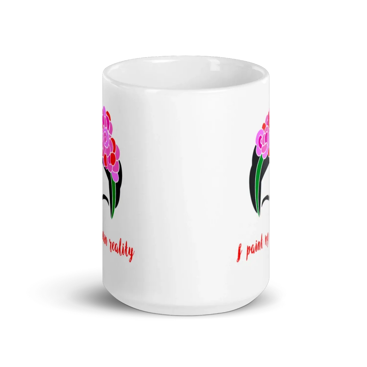 Frida Kahlo I Paint My Own Reality Quote Mug by Art-O-Rama Shop