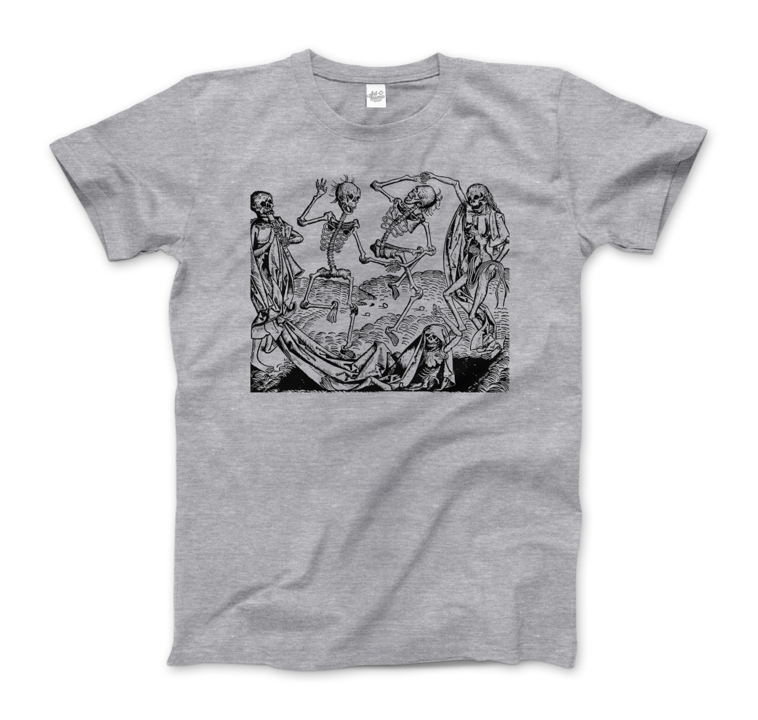 Wolgemut Dance of Death from "The Nuremberg Chronicle", 1493 t-shirt by Art-O-Rama Shop