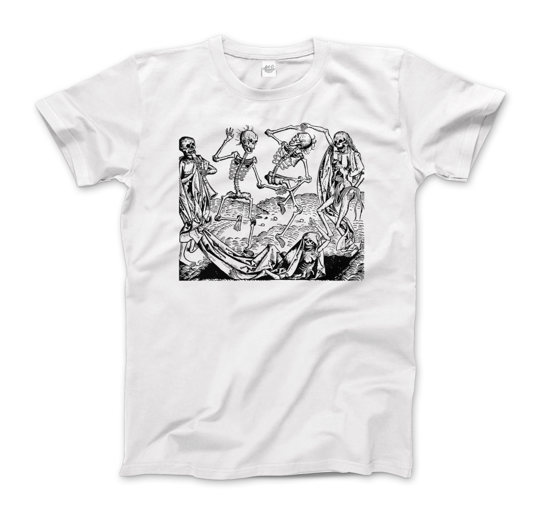 Wolgemut Dance of Death from "The Nuremberg Chronicle", 1493 t-shirt by Art-O-Rama Shop