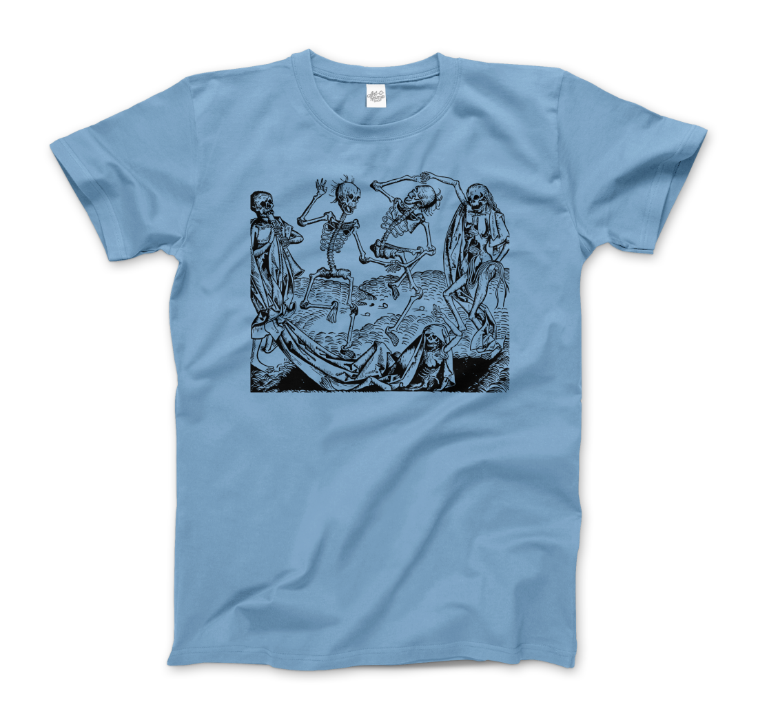 Wolgemut Dance of Death from "The Nuremberg Chronicle", 1493 t-shirt by Art-O-Rama Shop