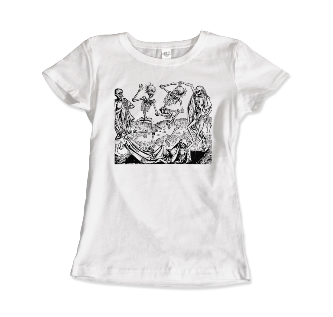Wolgemut Dance of Death from "The Nuremberg Chronicle", 1493 t-shirt by Art-O-Rama Shop