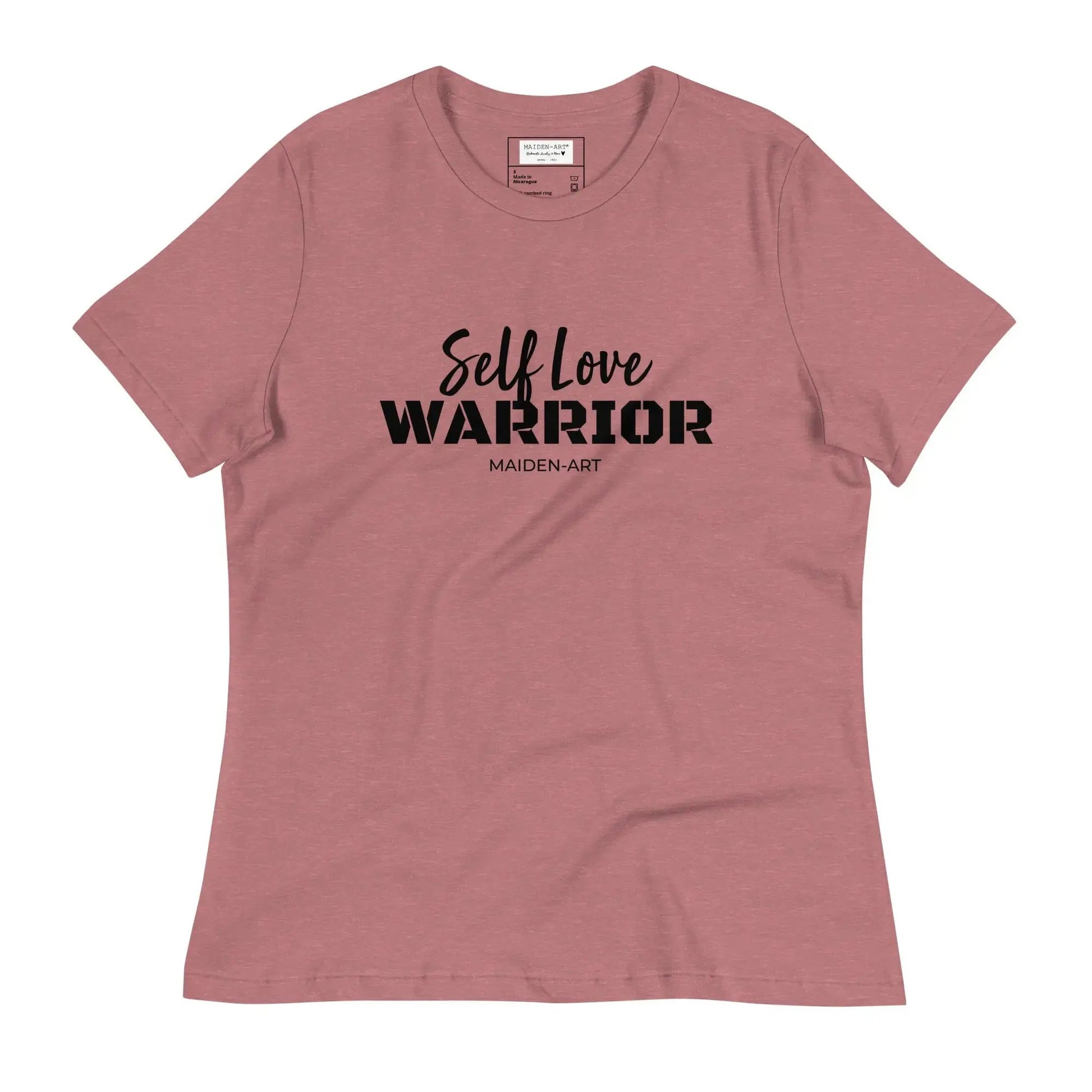 Women's relaxed t-shirt Self Love Warrior by Maiden-Art