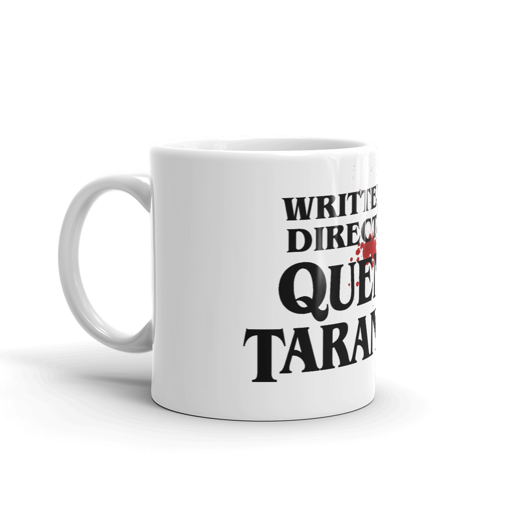 Written and Directed by Quentin Tarantino (Bloodstained) Mug by Art-O-Rama Shop