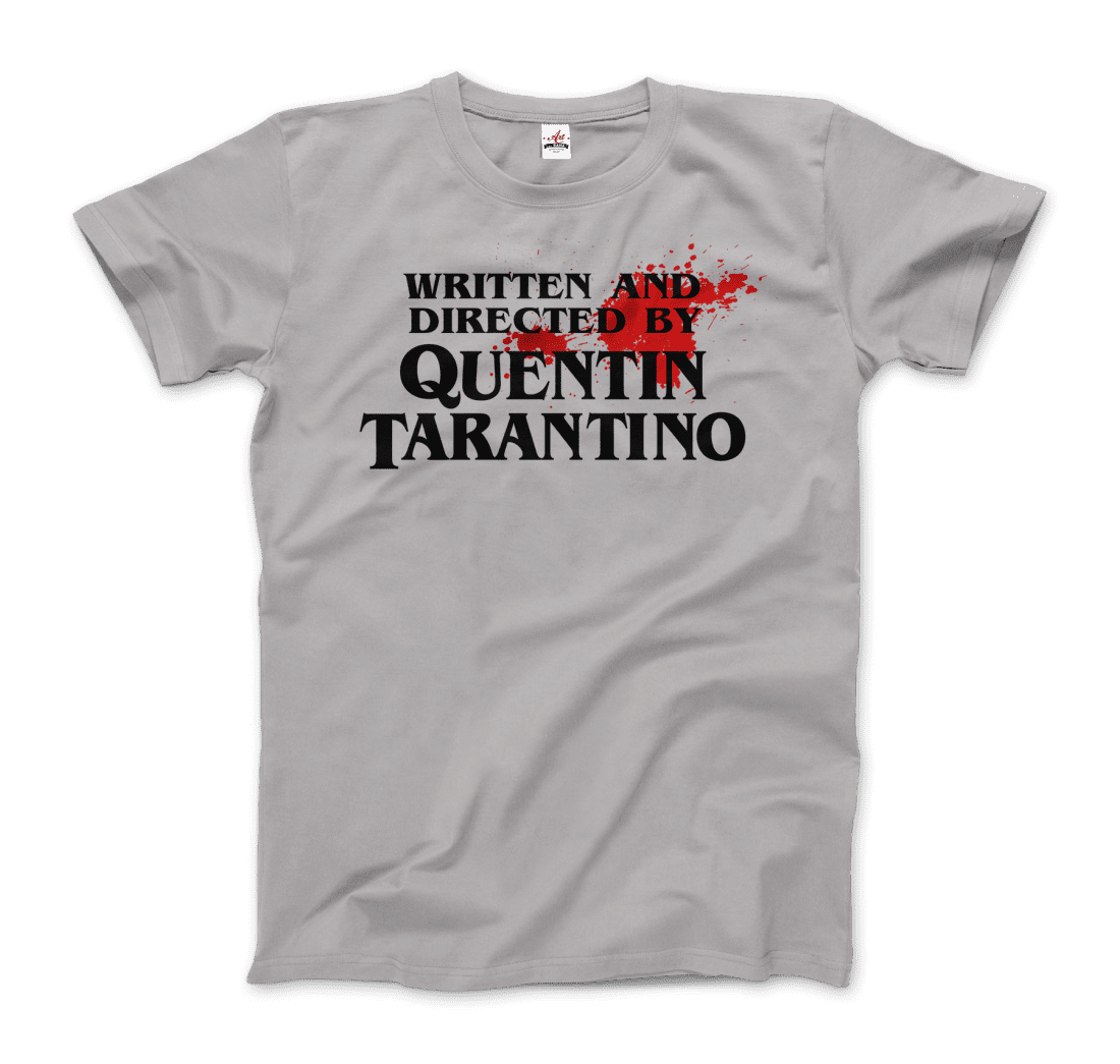 Written and Directed by Quentin Tarantino (Bloodstained) t-shirt by Art-O-Rama Shop