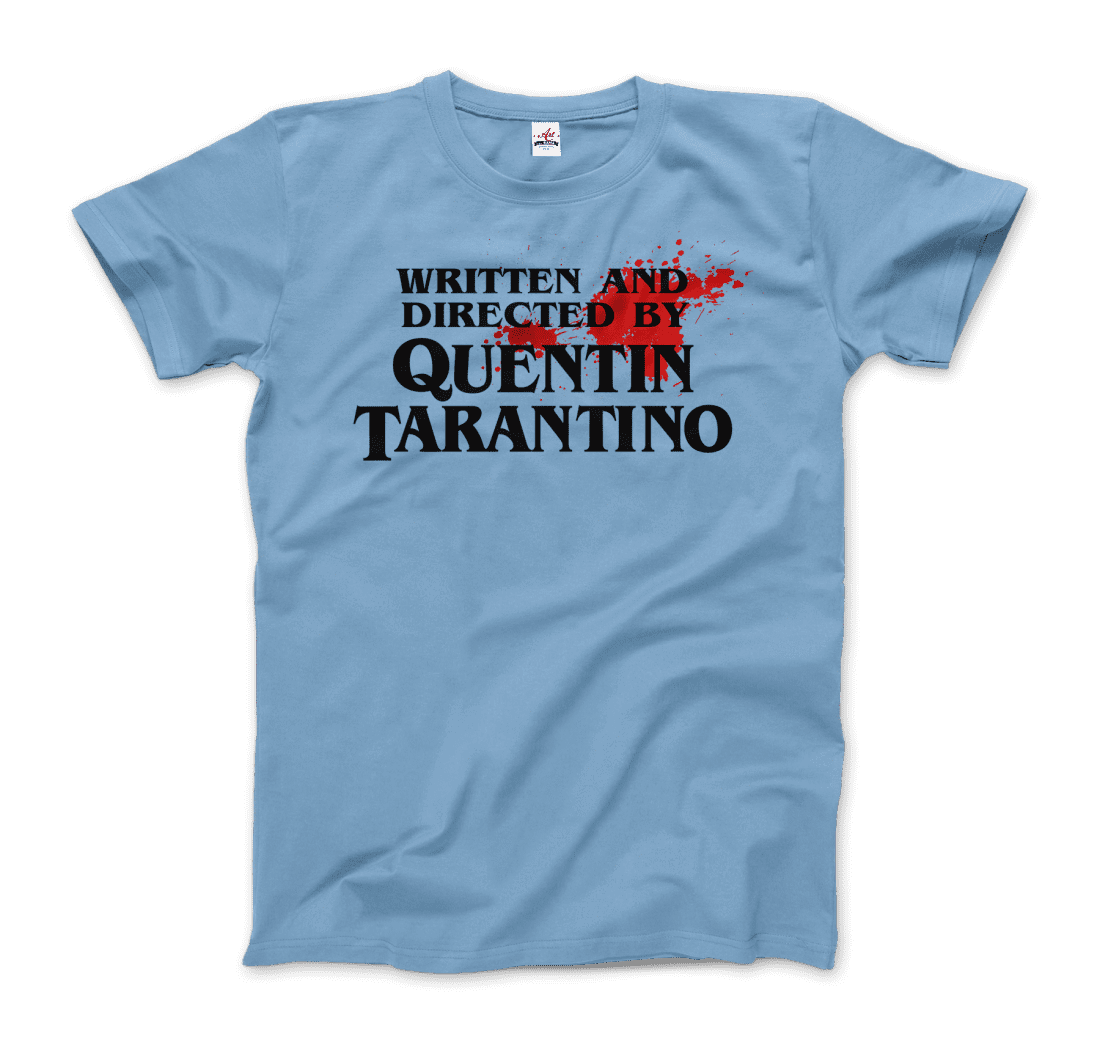 Written and Directed by Quentin Tarantino (Bloodstained) t-shirt by Art-O-Rama Shop
