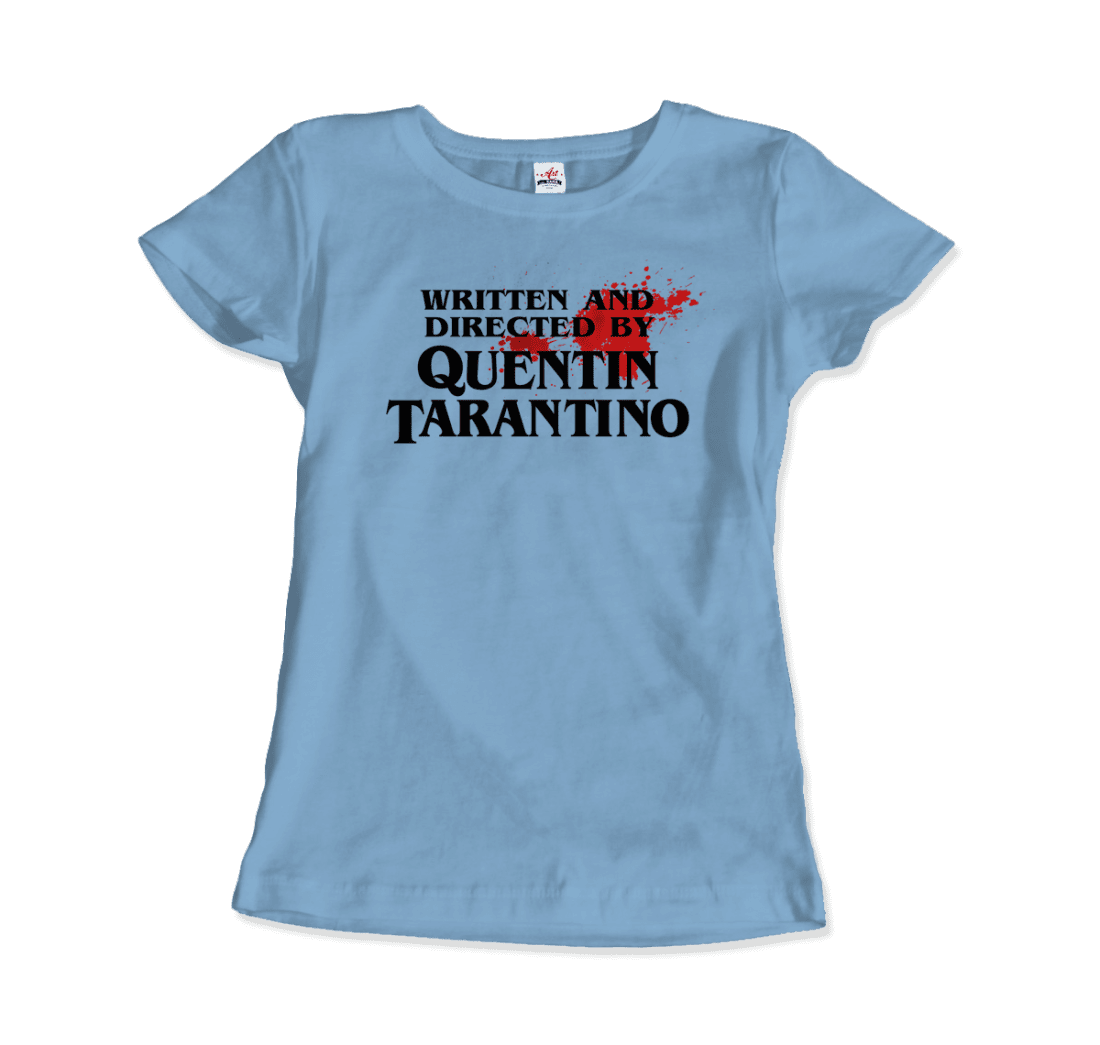 Written and Directed by Quentin Tarantino (Bloodstained) t-shirt by Art-O-Rama Shop