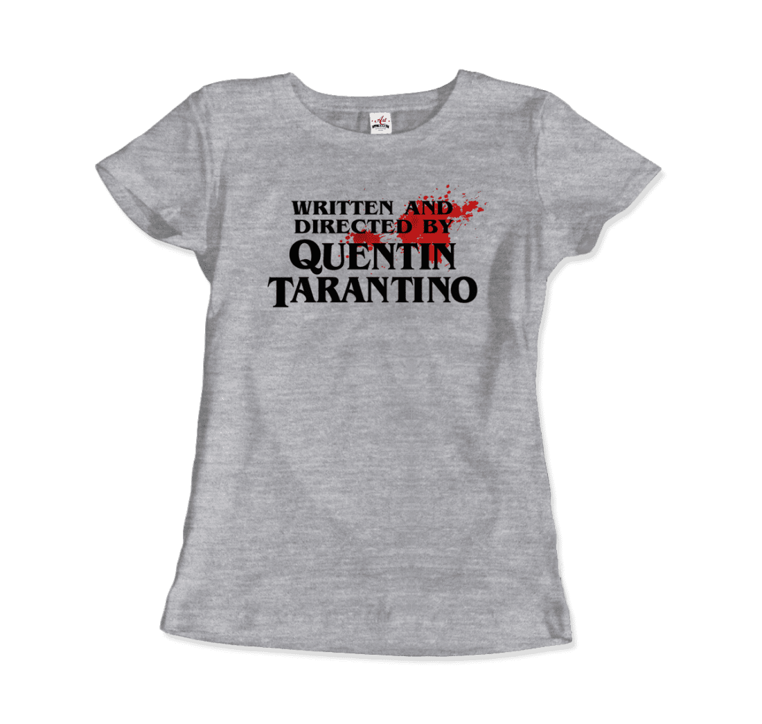 Written and Directed by Quentin Tarantino (Bloodstained) t-shirt by Art-O-Rama Shop