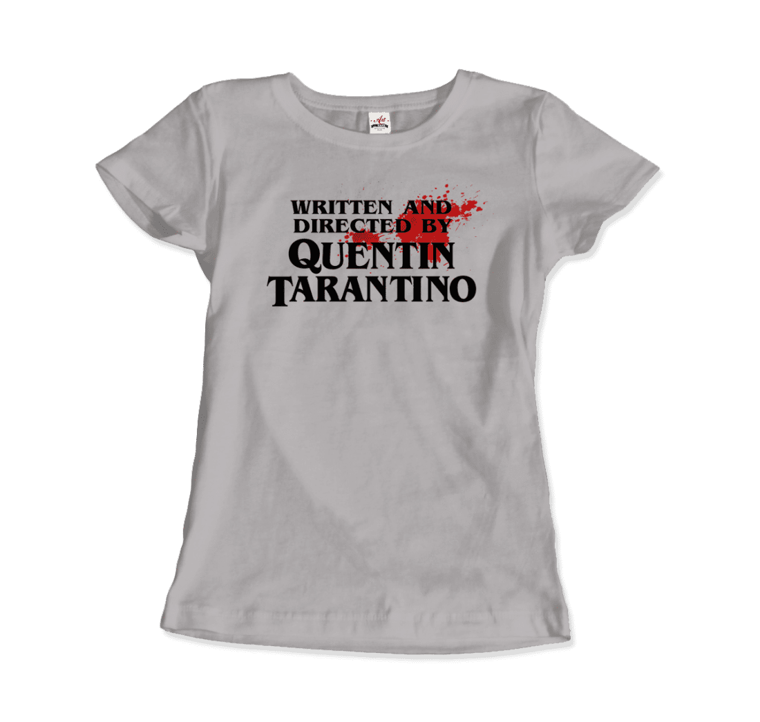 Written and Directed by Quentin Tarantino (Bloodstained) t-shirt by Art-O-Rama Shop