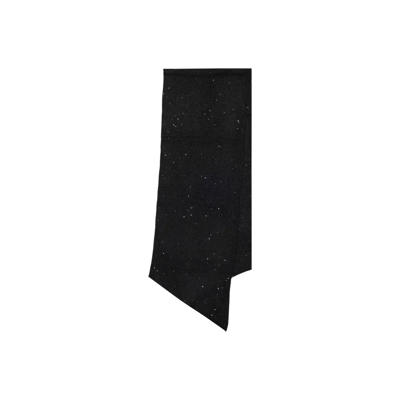 Only Women Sparkling Black Paillettes Wool Blend Scarf Warm Winter Accessory by Only