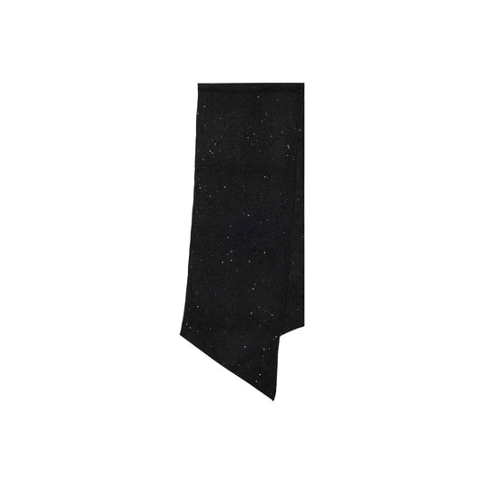 Only Women Sparkling Black Paillettes Wool Blend Scarf Warm Winter Accessory by Only