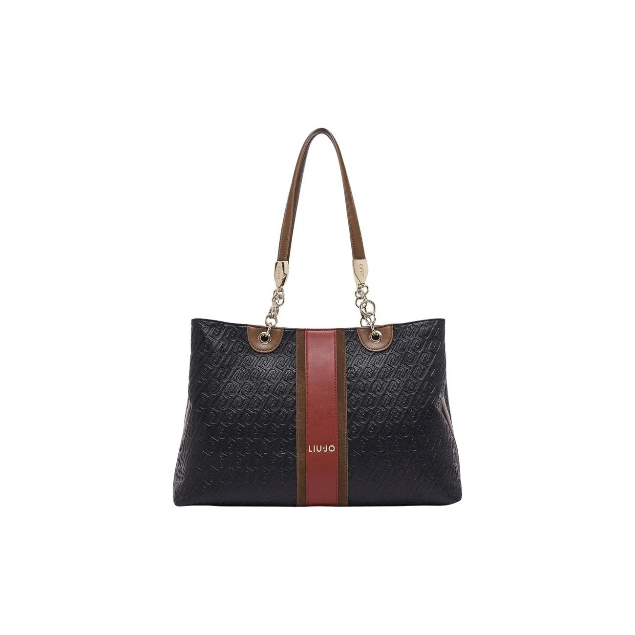 Liu Jo Women Black Shopping Bag With Zip Fastening And Shoulder Strap by Liu Jo