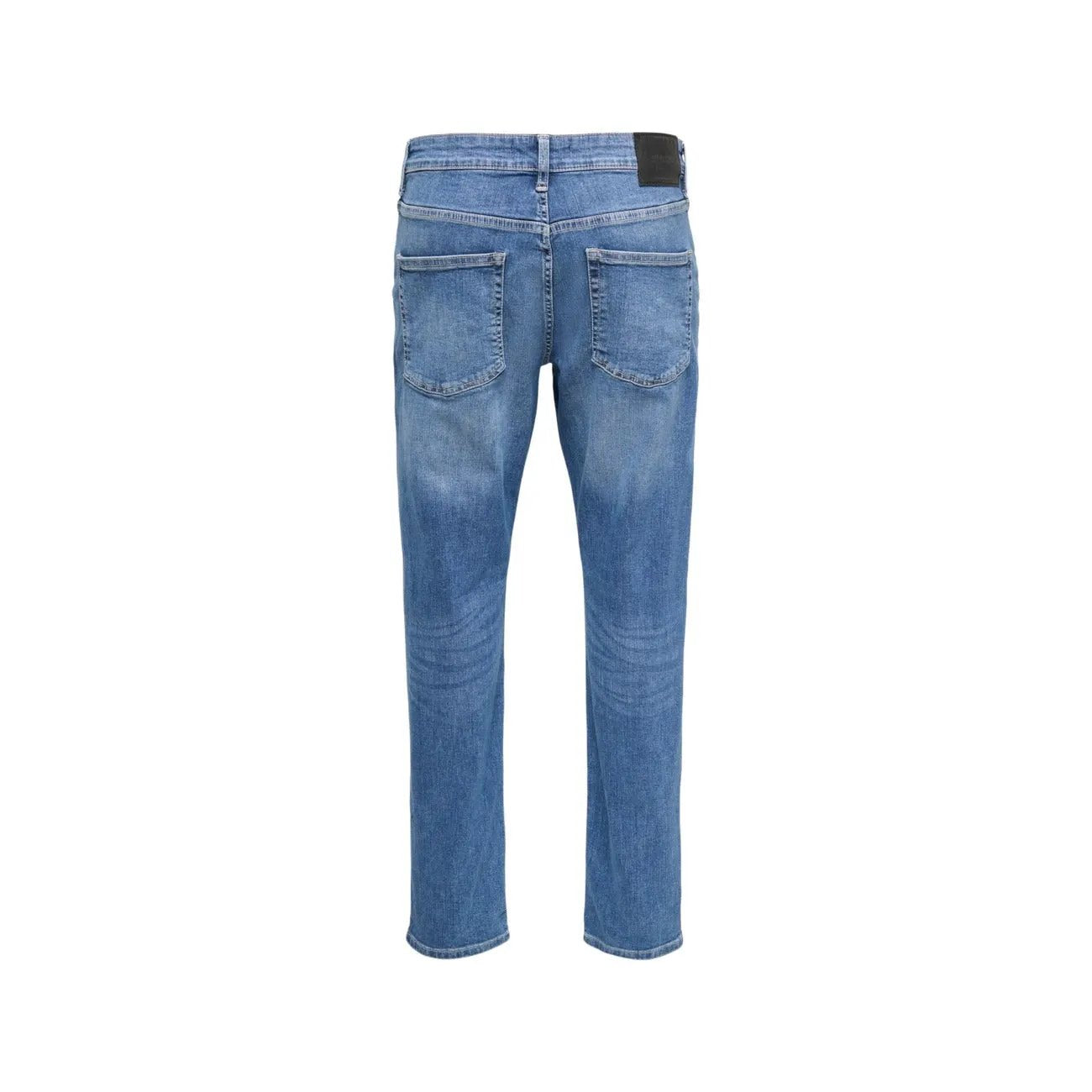 Only And Sons Premium Men Light Blue Cotton Stretch Denim Jeans by Only & Sons