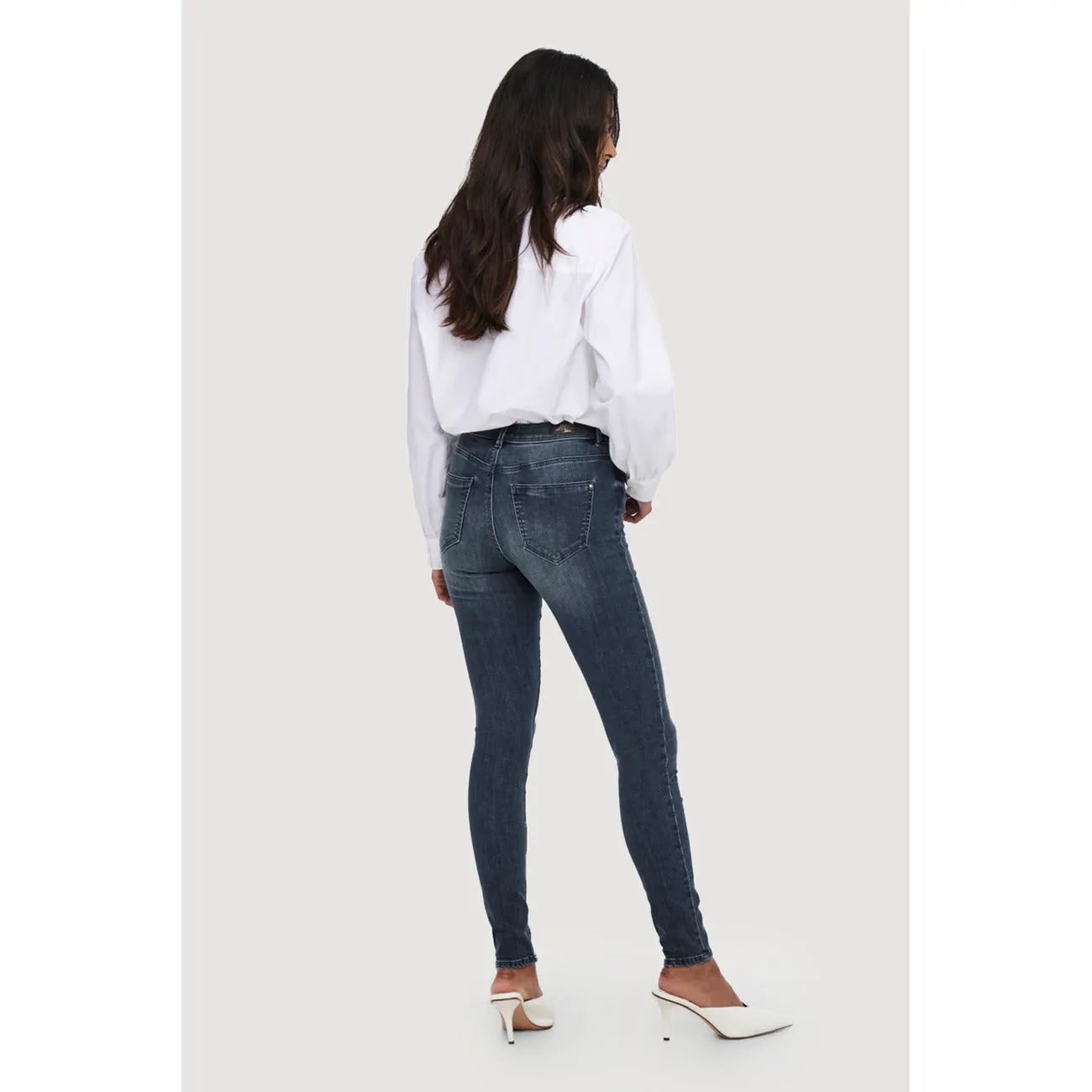 Only Women Blue Stretch Skinny Jeans Classic Comfortable Denim Style by Only