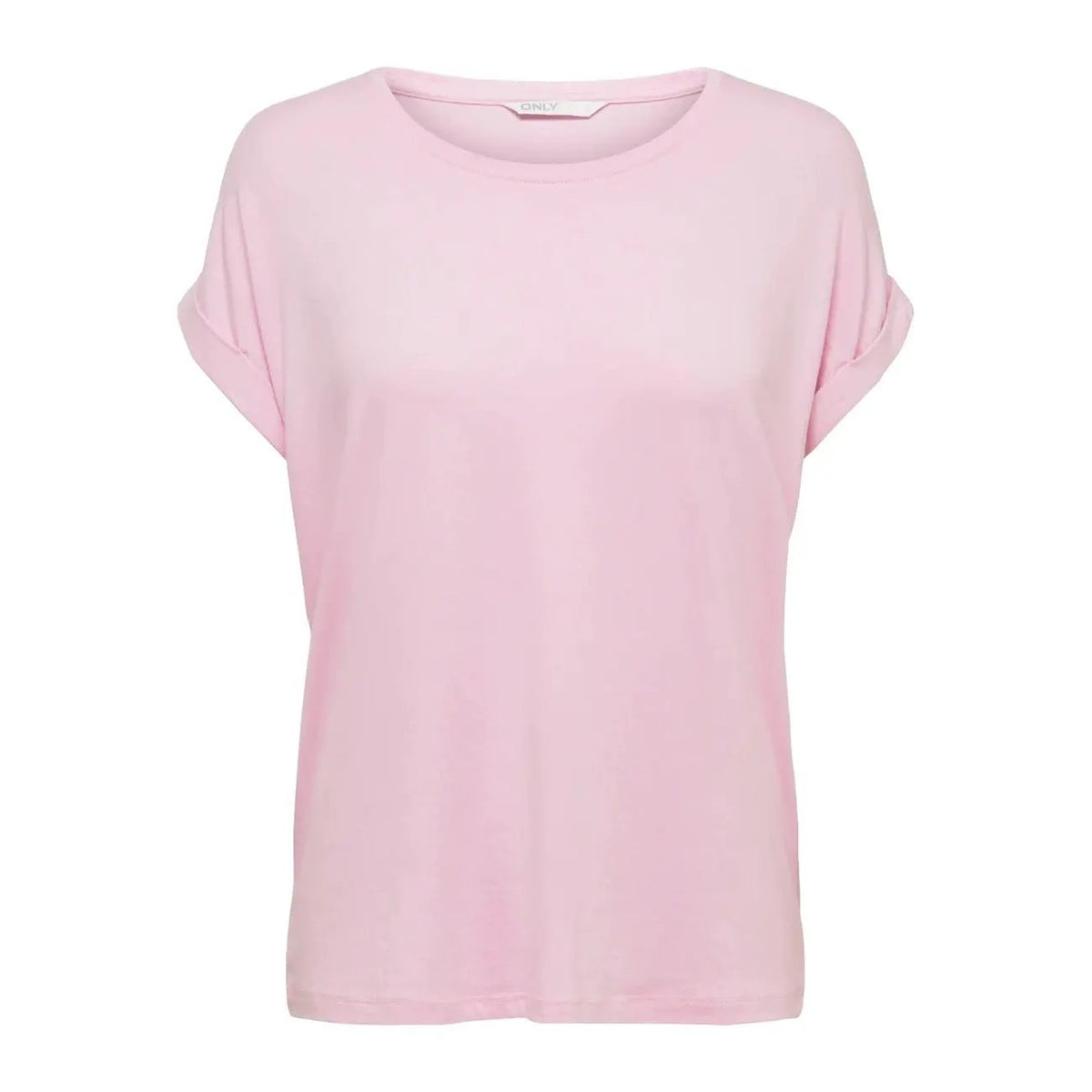 Only Women Pink Luxe Viscose Blend Comfortable Short Sleeve T Shirt by Only