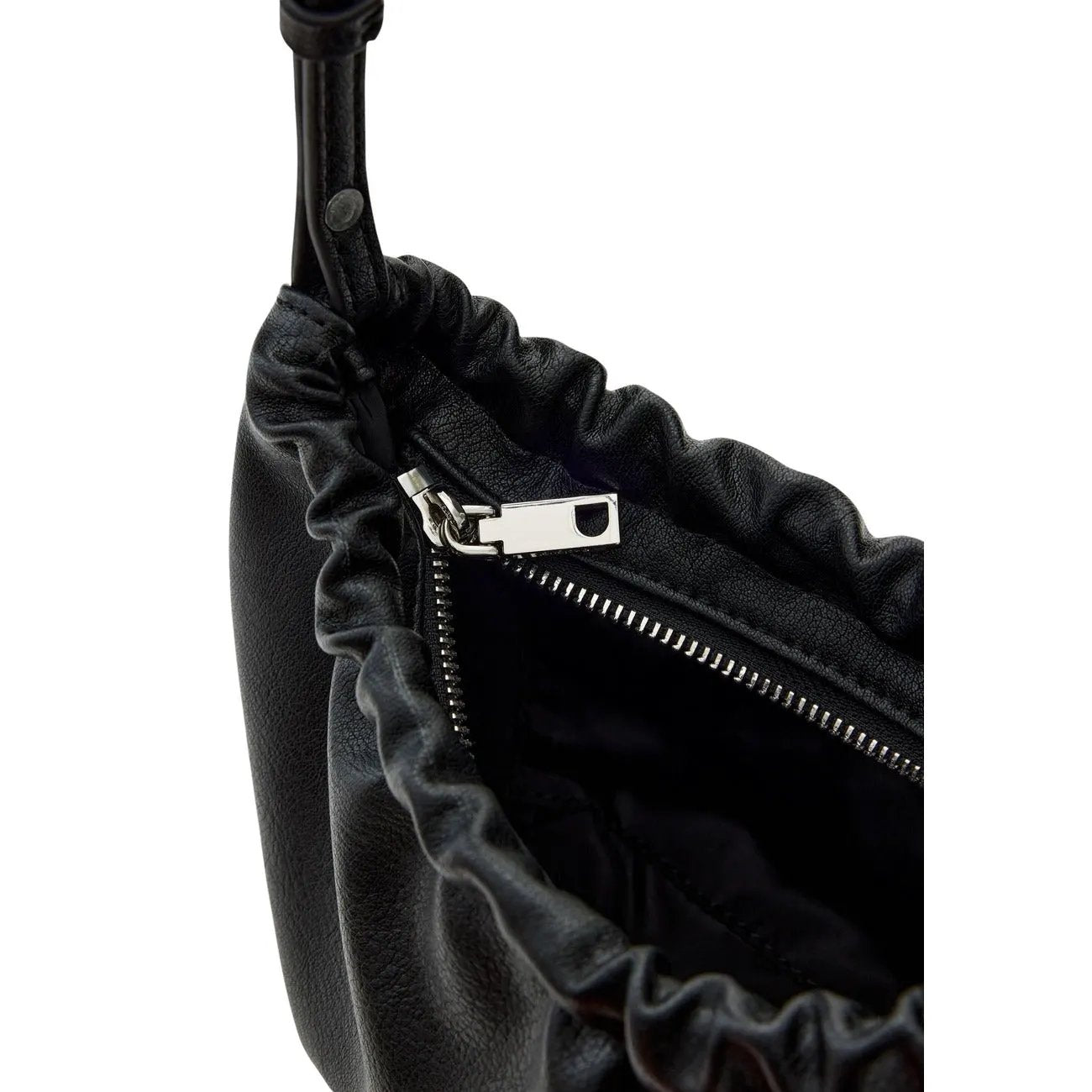 Desigual Women Black Trendy Ruched Shoulder Bag With Charms For Ladies by Desigual