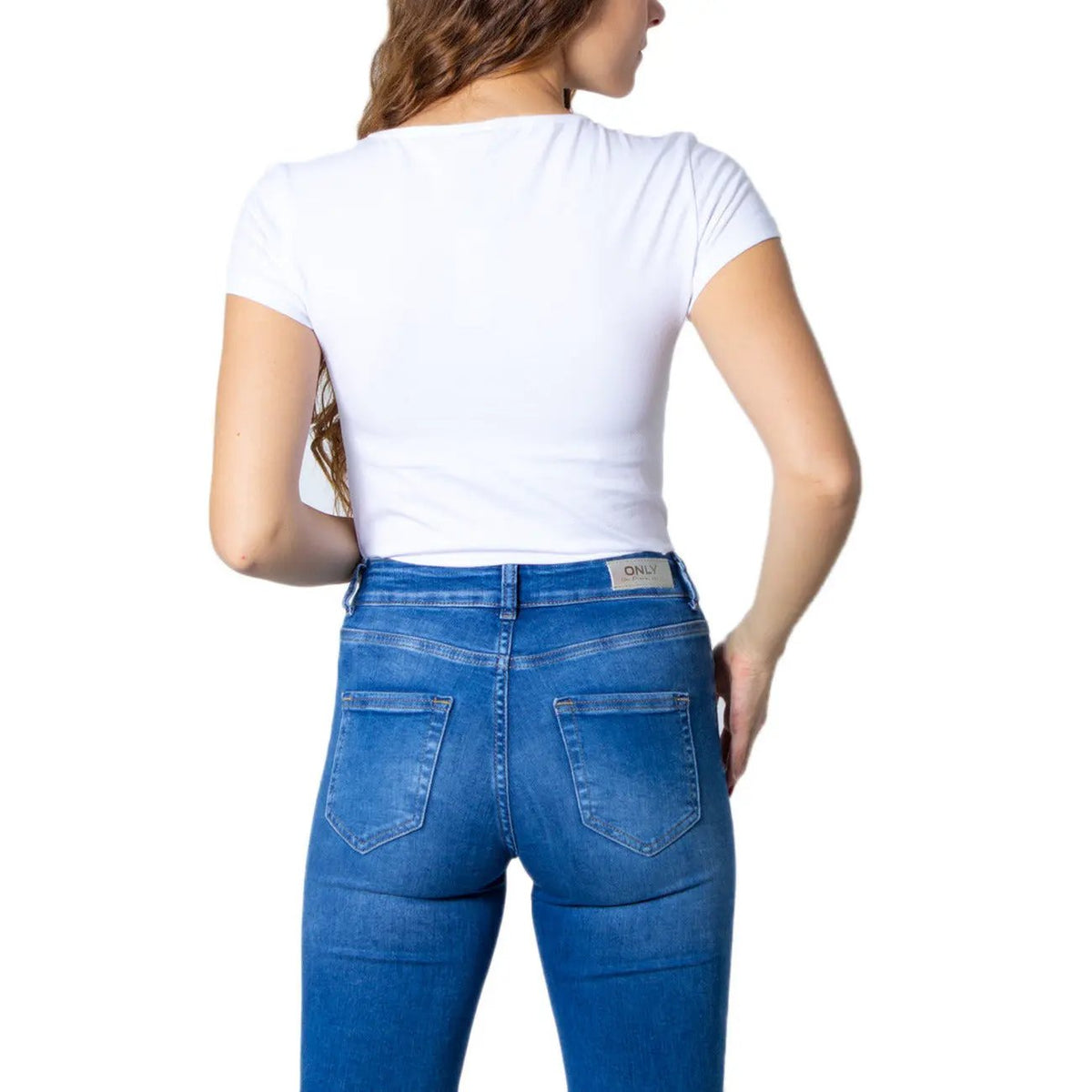 Essential Only Women White Cotton T Shirt Soft Everyday Comfort by Only