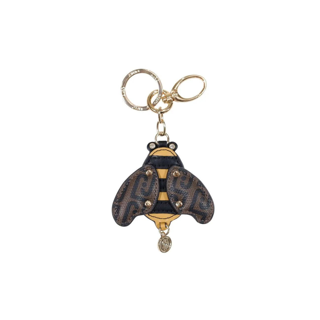 Liu Jo Women Bee Key Ring With Gold Tone Hardware Faux Leather Charm by Liu Jo
