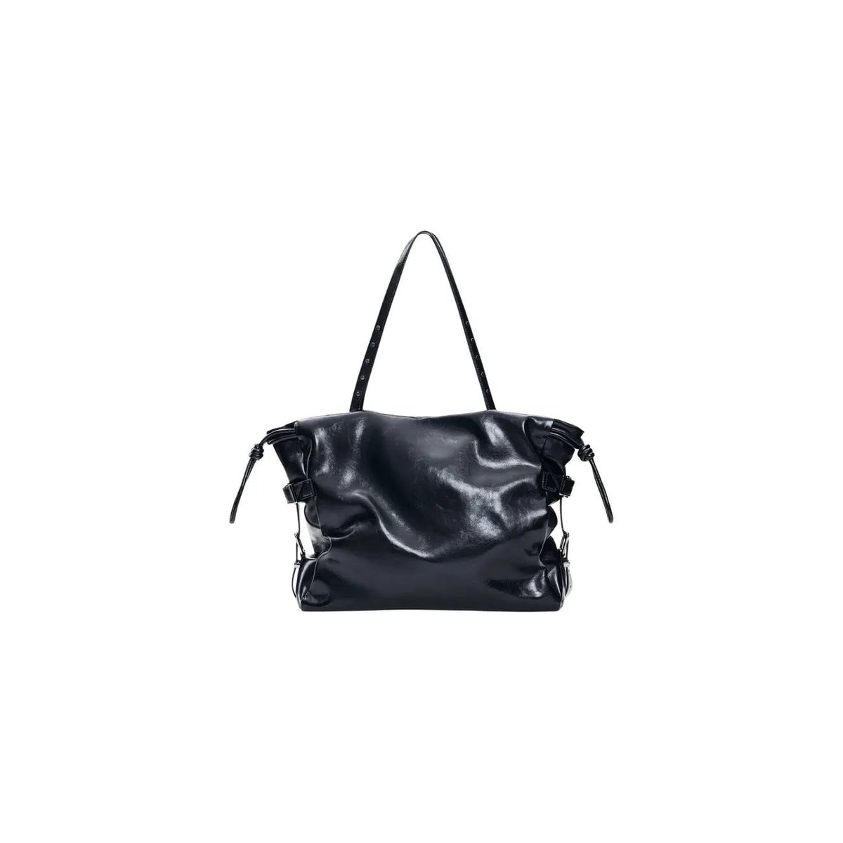 Desigual Women Black Polyurethane Handbag Stunning Zip Fastening Inside Pocket by Desigual