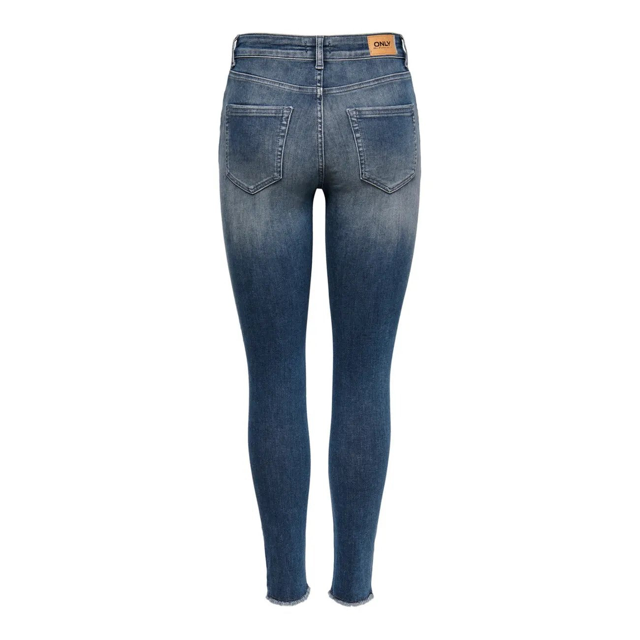 Only Women Premium Blue Cotton Lycra Soft Stretch Regular Jeans by Only