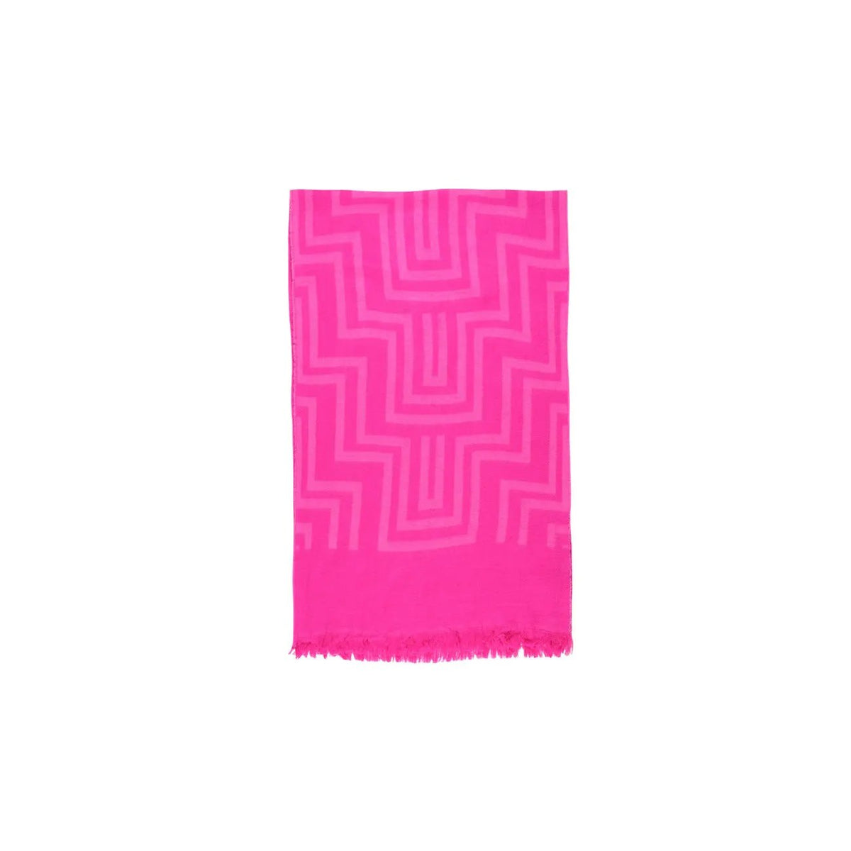 Only Women Fuchsia Acrylic Soft Warm Large Patterned Fall Winter Scarf by Only