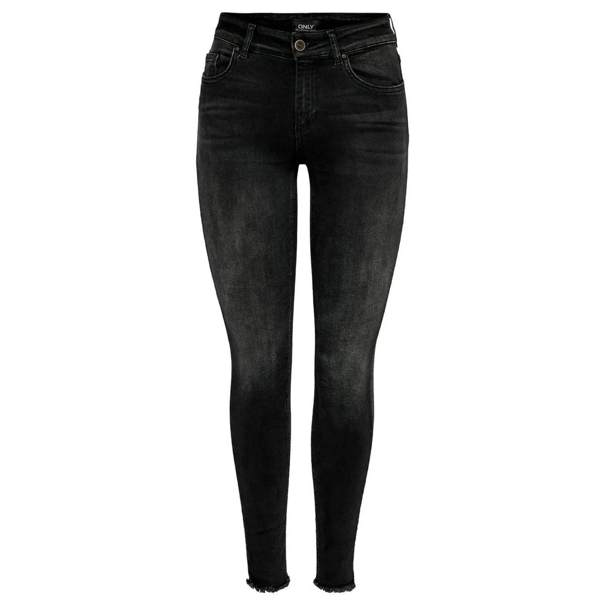 Only Women Black High Rise Denim Jeans With Premium Stretch Comfort by Only