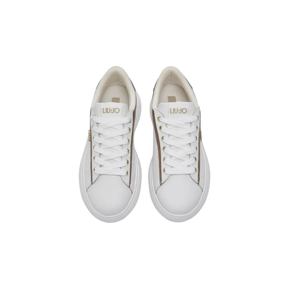 Essential Liu Jo White Womens Sneakers Premium Leather Style by Liu Jo