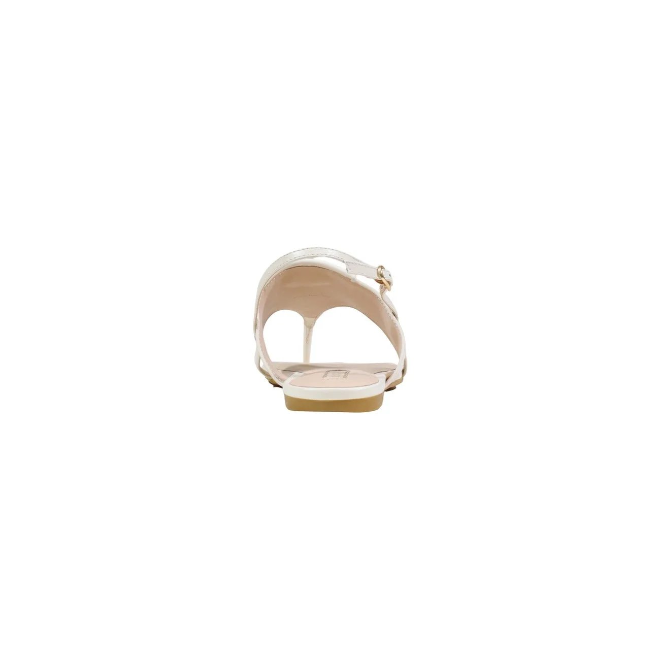 Liu Jo Women Elegant Flat Leather Sandals With Ankle Strap Detail by Liu Jo