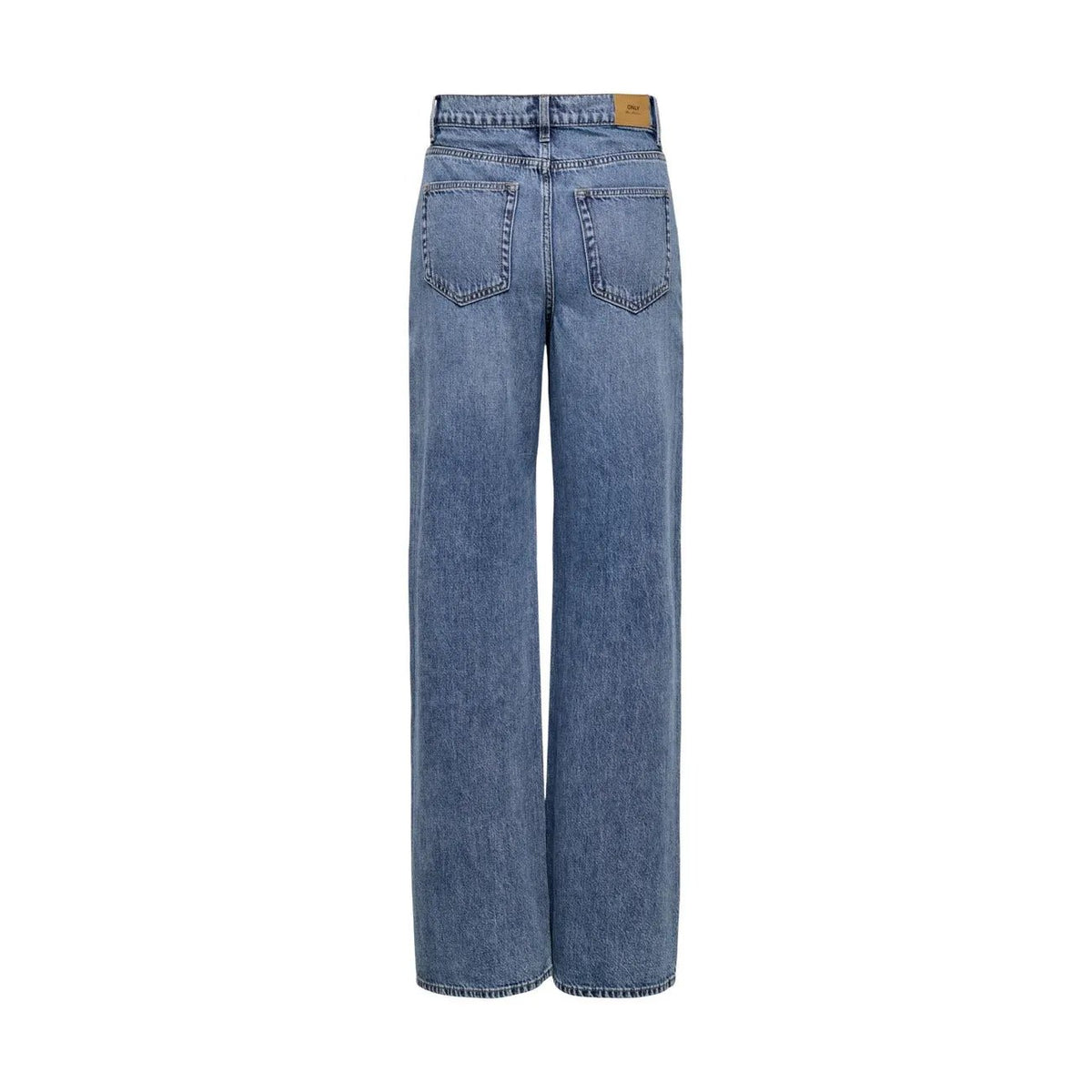 Only Women Blue Wide Leg Jeans Organic Cotton Premium Comfortable Style by Only