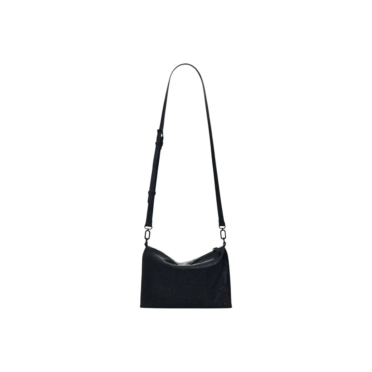 Desigual Stylish Black Women Handbag With Braided Strap And Zip Pocket by Desigual