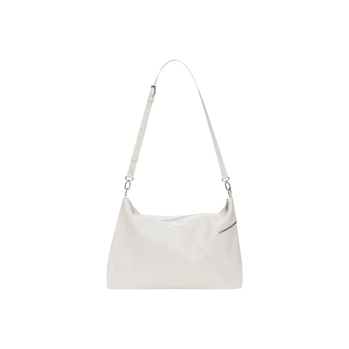 Desigual Women Beige Handbag Elegant Zip Closure Rope Shoulder Strap by Desigual