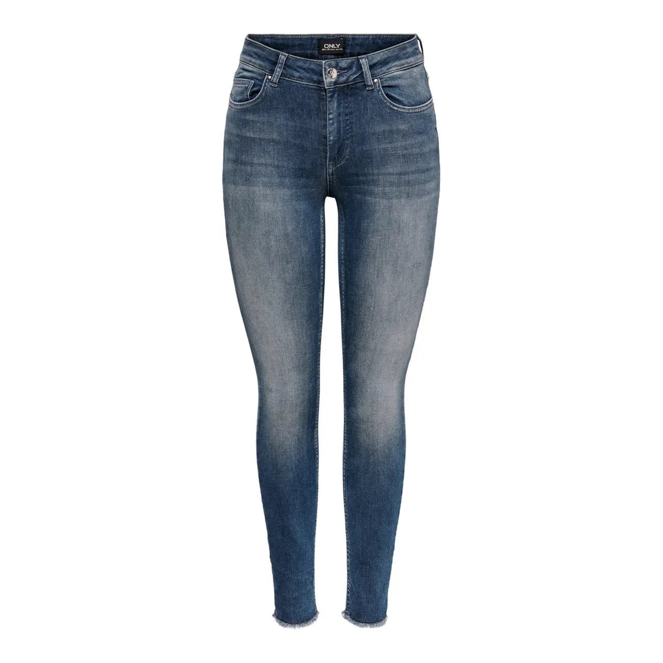Only Women Premium Blue Cotton Lycra Soft Stretch Regular Jeans by Only
