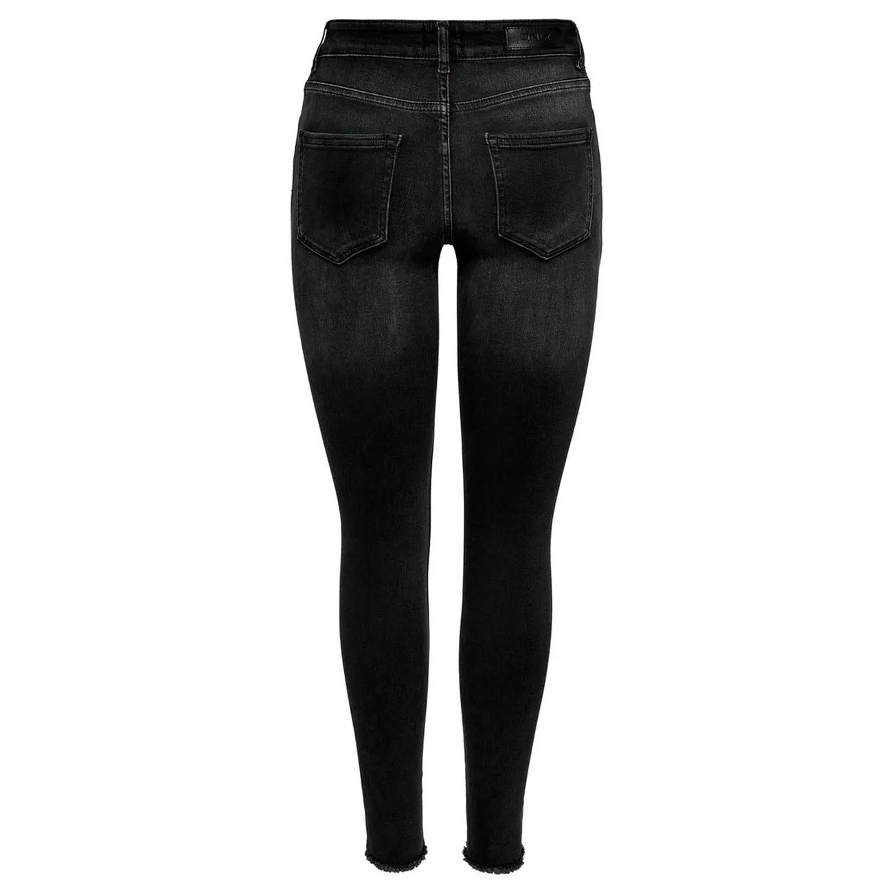 Only Women Black High Rise Denim Jeans With Premium Stretch Comfort by Only